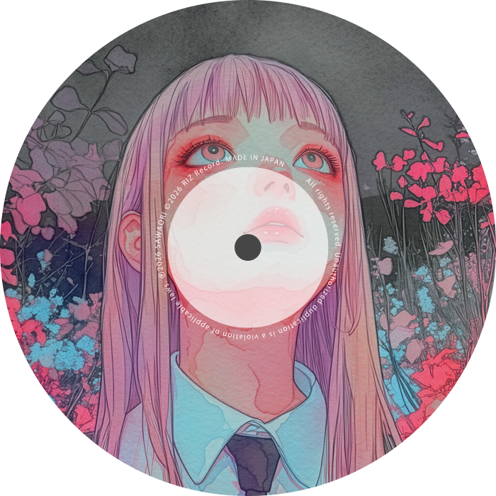 回転するレコード画像